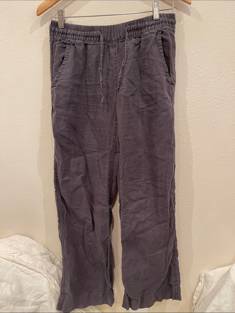 L.L. Bean 100%Linen pants in Dark Gray